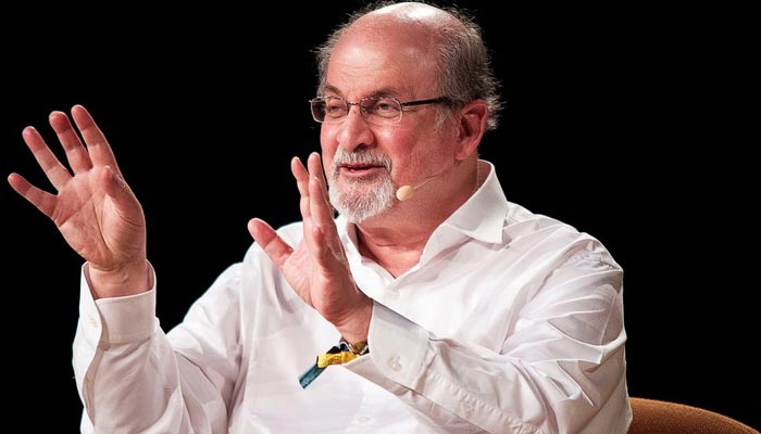 The writer Salman Rushdie interviewed during Heartland Festival in Kvaerndrup, Denmark June 2, 2018. — Reuters/File