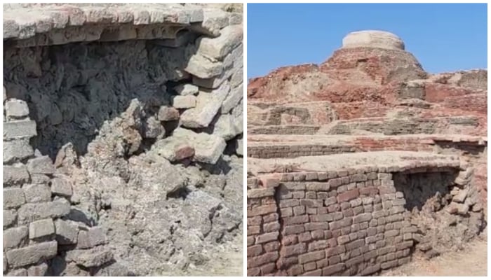 Image collage showing the ruins of Mohenjo Daro. — Provided by the reporter