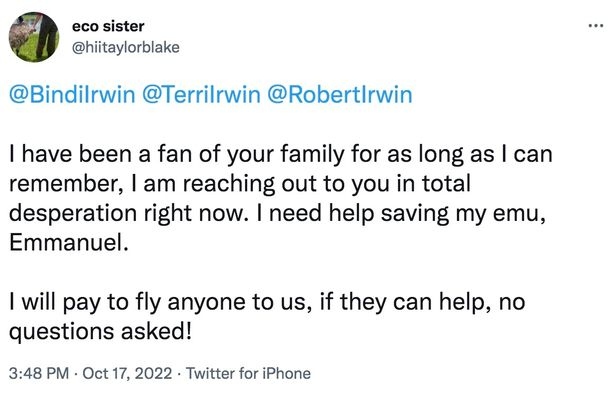 Bindi Irwin’s fans look UNIMPRESSED over her ‘useless’ response to farm owners plea
