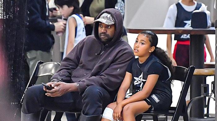 Kanye West joins daughter North at basketball game amid anti-semitic