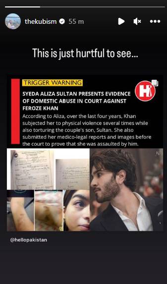 Pakistani celebrities root for Syeda Aliza Sultan after abuse evidence emerge against Feroze Khan