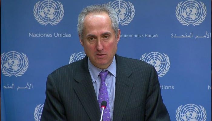 UN Secretary-General’s spokesman Stephane Dujarric. — APP