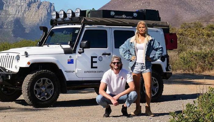 Social media influencers Topher Richwhite and Bridget Thackwray, who post under the name Expedition Earth.— Instagram