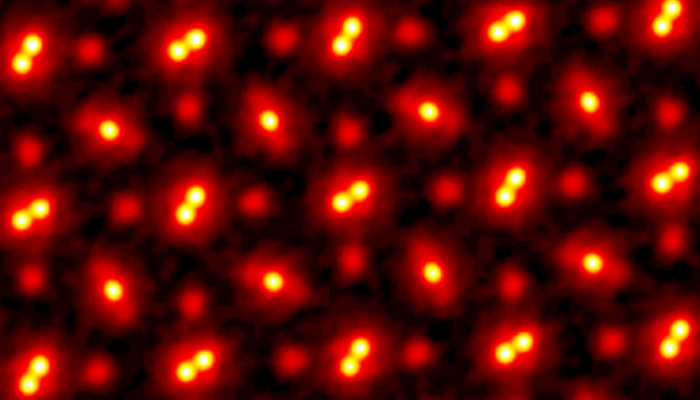 A record-breaking close-up of atoms in a crystal.— Cornell University via New Scientist
