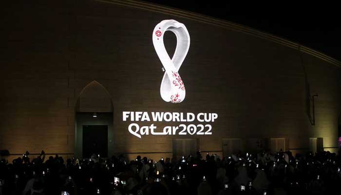 FIFAs official logo for the 2022 Qatar World Cup is seen on the wall of an amphitheater, in Doha, Qatar, September 3, 2019. — Reuters/File