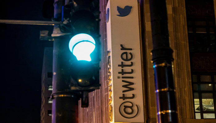 A view of the Twitter logo at its corporate headquarters in San Francisco, California, U.S. October 27, 2022. — Reuters