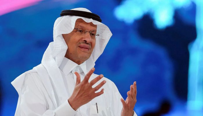 Saudi Arabias Minister of Energy Prince Abdulaziz bin Salman Al-Saud speaks at the Future Investment Initiative conference, in Riyadh, Saudi Arabia, October 25, 2022.— Reuters