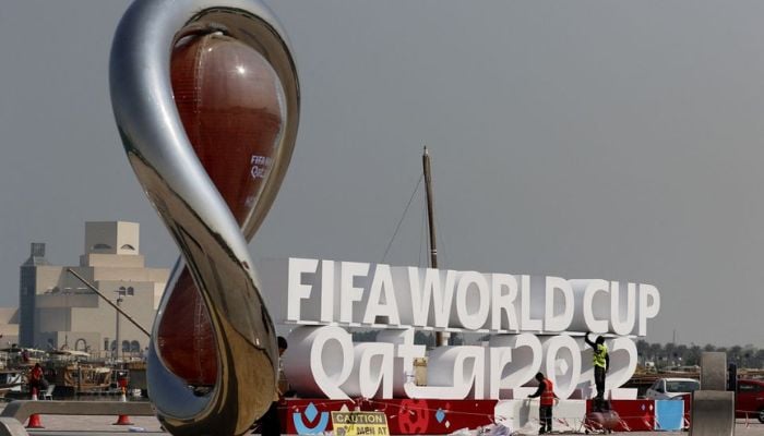 Soccer Football - FIFA World Cup Qatar 2022 Preview - Doha, Qatar - October 26, 2022 General view of signage in Doha ahead of the World Cup.— Reuters