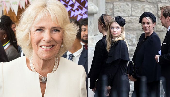 Camilla’s rarely-seen grandkids snapped at Queen’s funeral