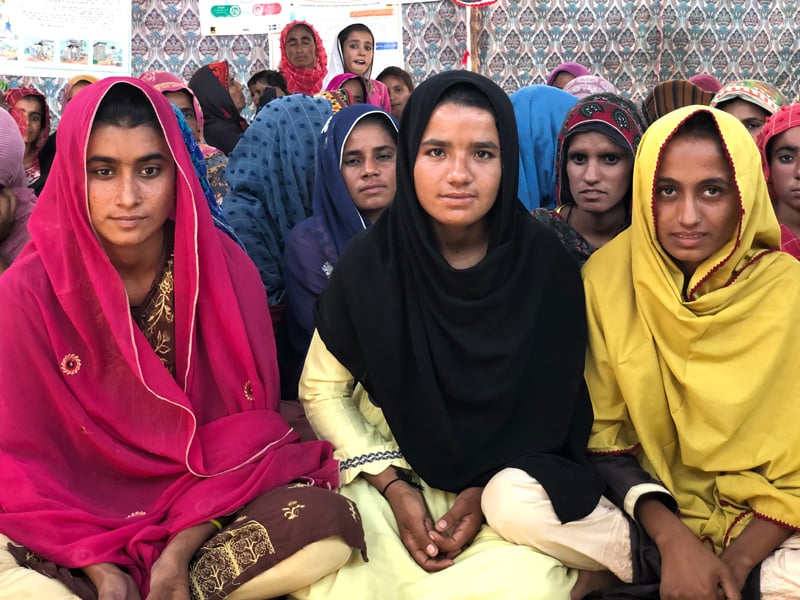 There is hope in this new generation of women from the village of Ibrahim Chandio. They not only know about menstrual hygiene management but contraceptives and do not want as many kids as their mothers. — Photo by author