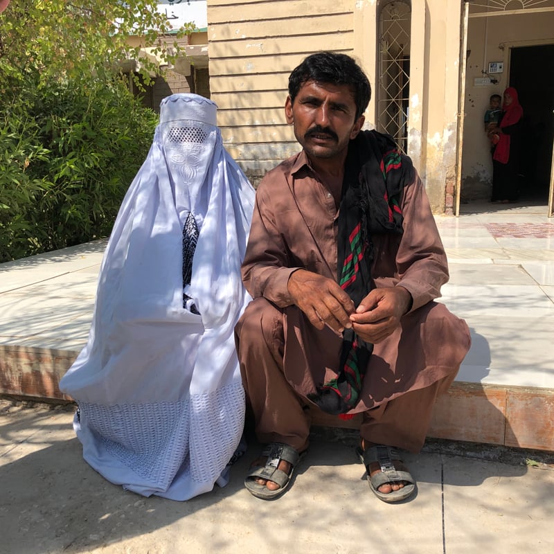 Safia (left) and Mohammed Saleh. — Photo by author