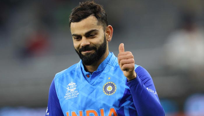 India´s Virat Kohli gestures during the ICC men´s Twenty20 World Cup 2022 cricket match between India and South Africa at the Perth Stadium in Perth on October 30, 2022. — AFP