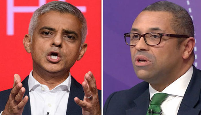 London Mayor Sadiq Khan (Left) andForeign Secretary James Cleverly. File