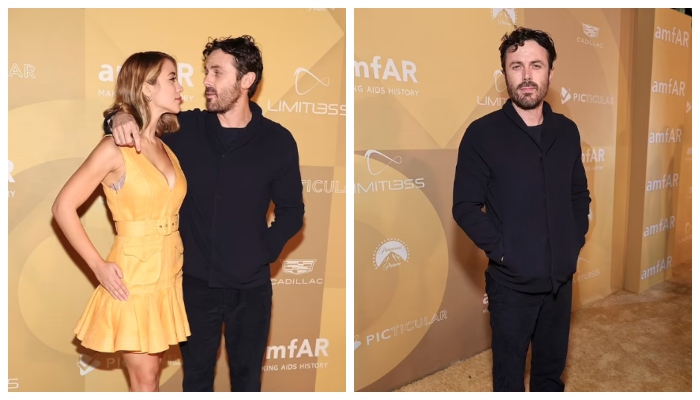 Caylee Cowan and Casey Affleck - Amfar Gala Arrivals - 3