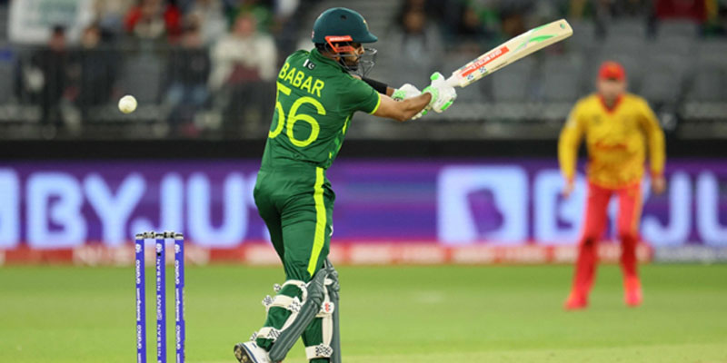 Pakistan´s captain Babar Azam plays a shot during their T20 World Cup 2022 cricket match against Zimbabwe in Perth on October 27, 2022. — AFP/File