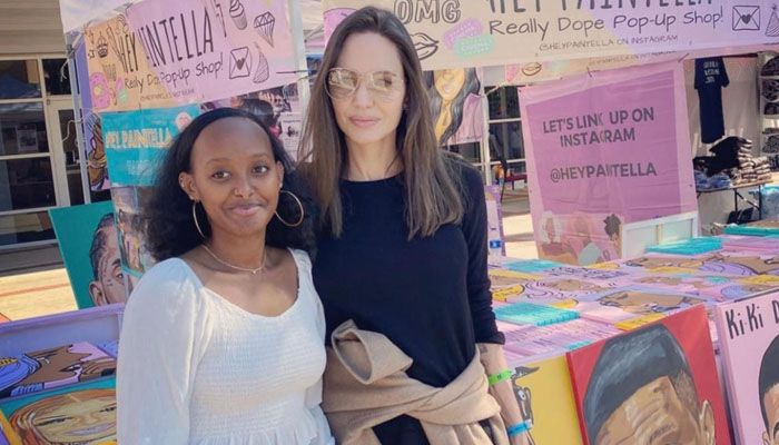 Angelina Jolie takes daughter Zahara on art museum tour in Brooklyn