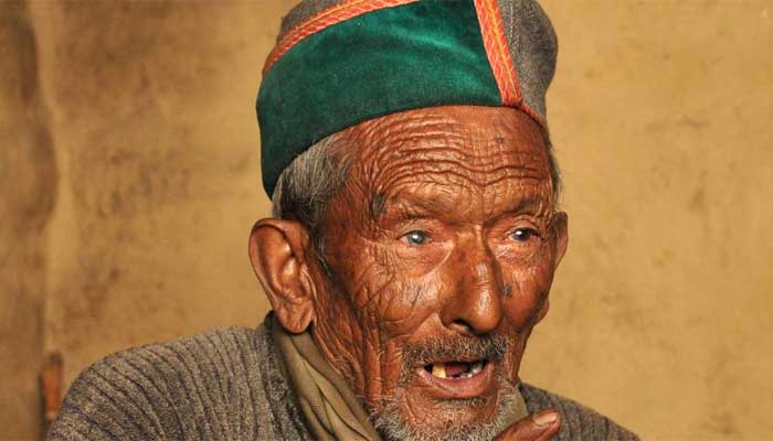The 106-year-old Shyam Saran Negi. — AFP/File