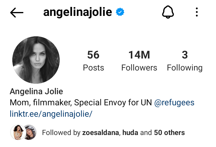 Angelina Jolie hits new milestone on Instagram