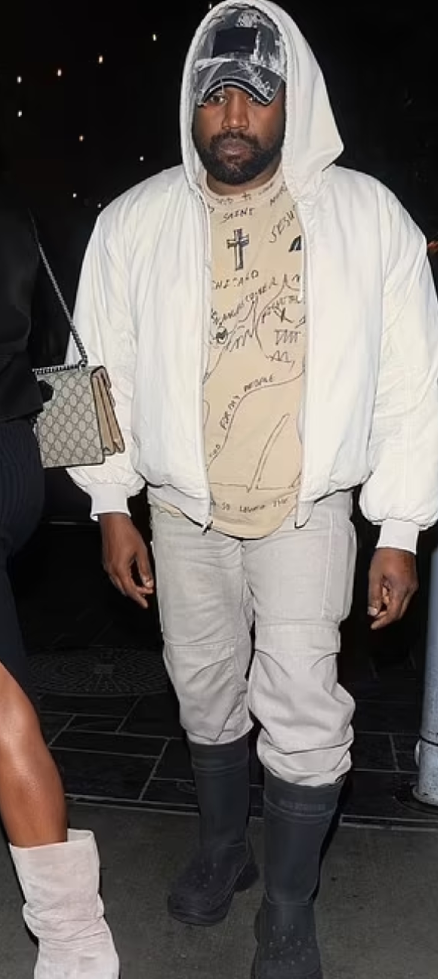 Kanye Wests low key outing with girlfriend Juliana Nalu after being dubbed Nazi by Amy Schumer