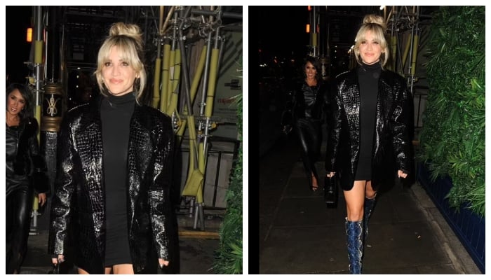 Ashley Roberts looks stylish in black mini-dress as she steps out with Janette Manrara