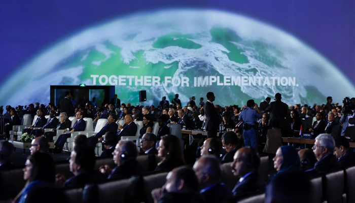 Secretary-General of the United Nations Antonio Guterres, Egyptian President Abdel Fattah al-Sisi and others attend the COP27 climate summit in Sharm el-Sheikh, Egypt November 7, 2022. — Reuters