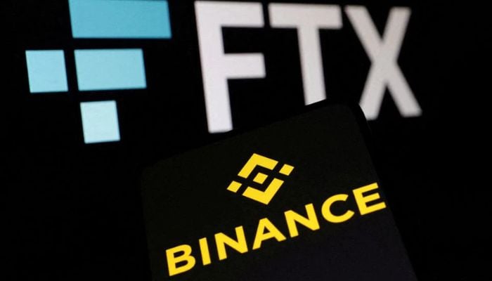 Binance and FTX logos are seen in this illustration taken, November 8, 2022.— Reuters