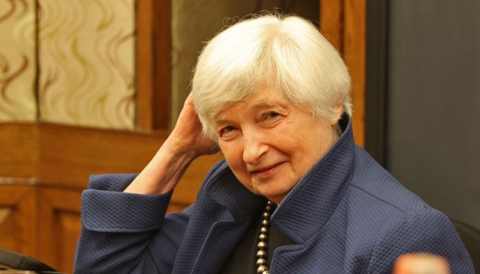 US Treasury Secretary Janet Yellen looks on after her interview with Reuters in New Delhi, India, November 11, 2022.— Reuters