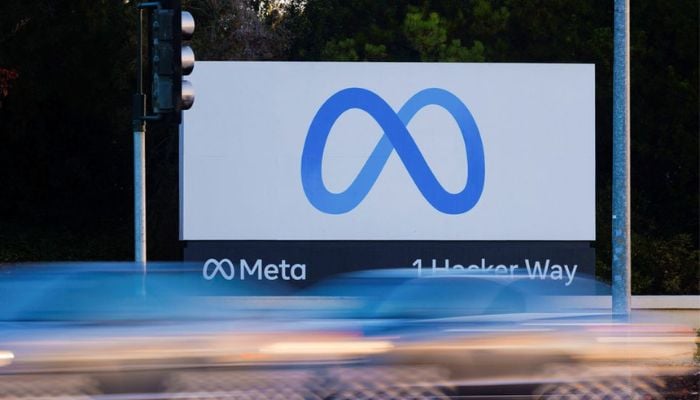 Morning commute traffic streams past the Meta sign outside the headquarters of Facebook parent company Meta Platforms Inc in Mountain View, California, U.S. November 9, 2022.— Reuters