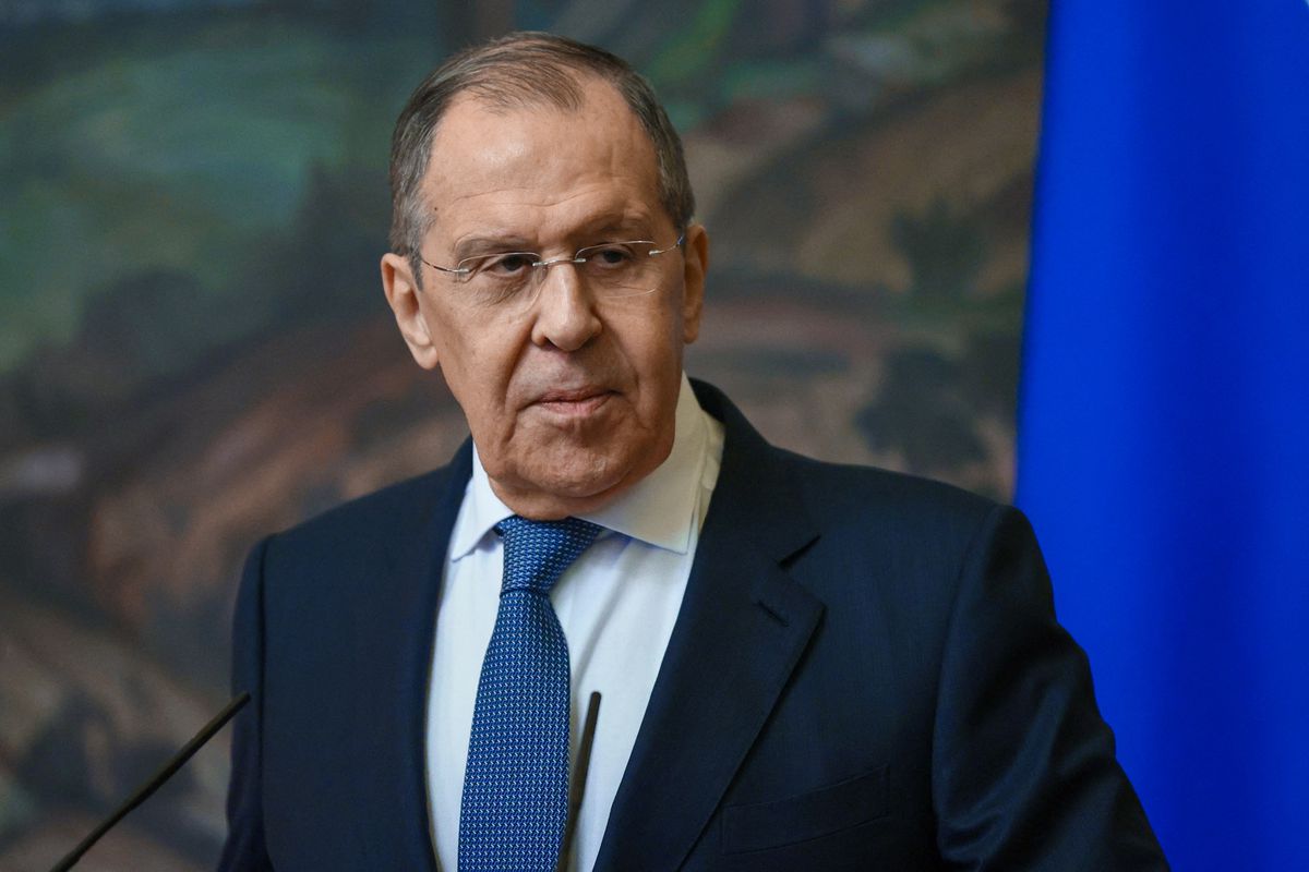 Russian Foreign Minister Sergei Lavrov attends a joint news conference with British Foreign Secretary Liz Truss in Moscow, Russia February 10, 2022. — Reuters