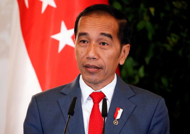 Indonesias President Joko Widodo speaks at the Istana in Singapore October 8, 2019.— Reuters
