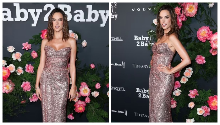 Baby2Baby Gala: Alessandra Ambrosio is a vison in fitted sequin gown