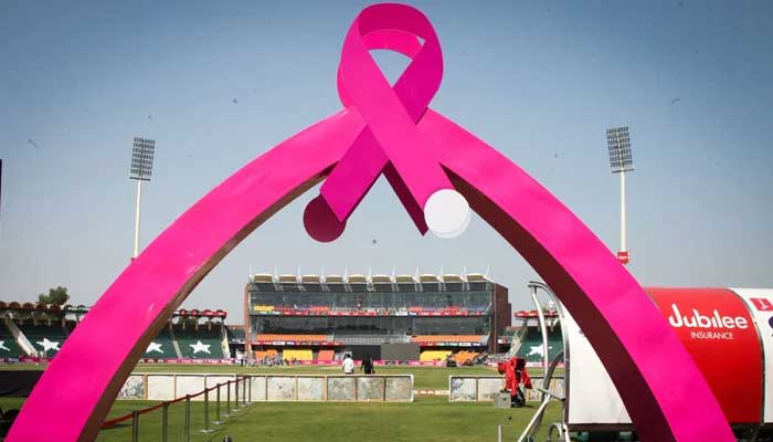 The backdrop for the post-match ceremony will be coloured pink — PCB