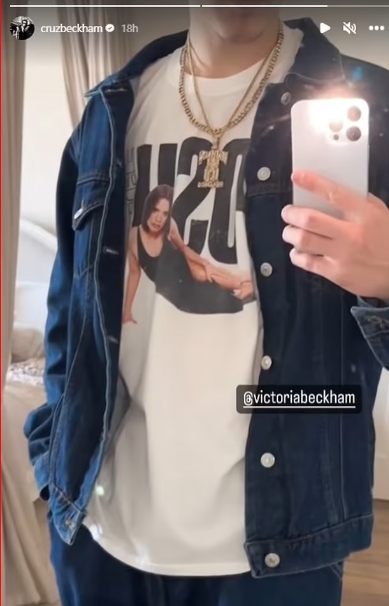 Cruz Beckham drops vintage picture as he pays tribute to his Spice Girl mother Victoria