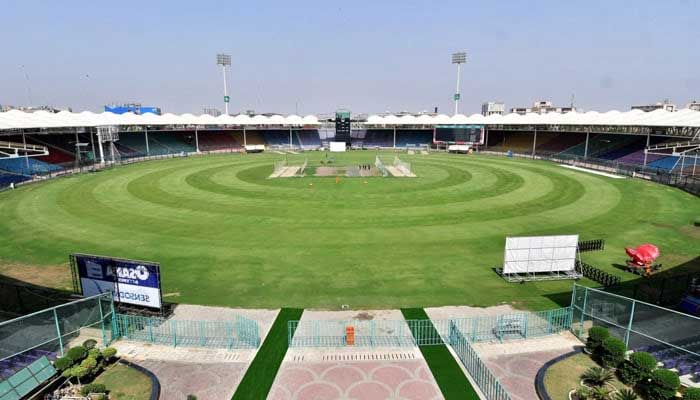 A general view of the National Stadium in Karachi, Pakistan March 4, 2021. — Reuters