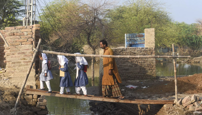 Floods have damaged 27,000 schools in Pakistan. — AFP/File