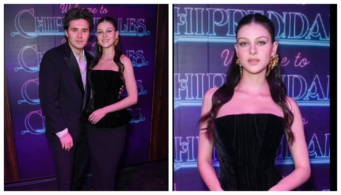 Welcome to Chippendales: Nicola Peltz puts on glamorous display in peplum top