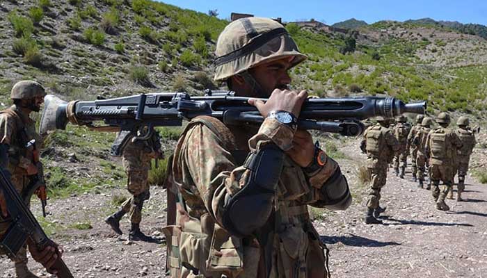 Security forces kill two terrorists in Hoshab area of Balochistan.— Radio Pakistan/file