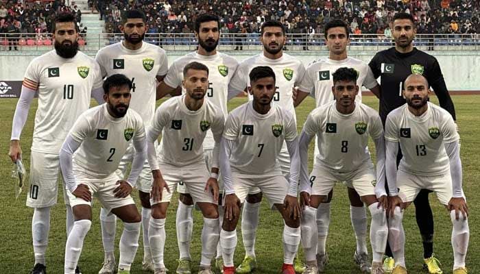 Pakistans national football team.  — PFF/file