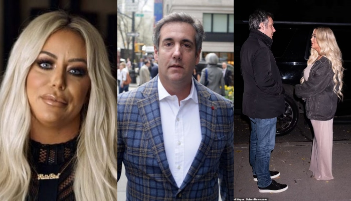 Aubrey ODay seen with Donald Trumps ex-lawyer Michael Cohen for a night out