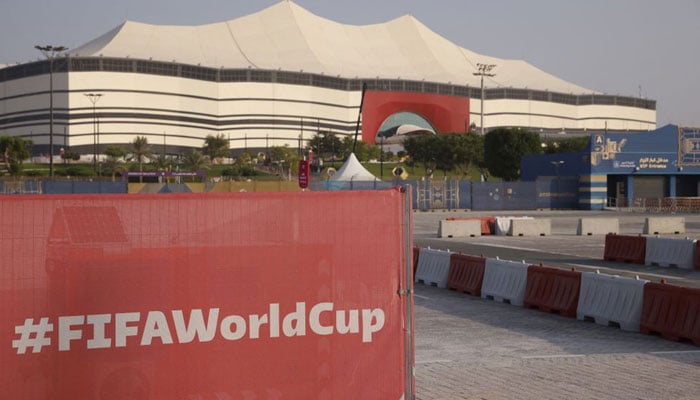 General view outside the Al Bayt stadium taking on November 19, 2022, ahead of the FIFA World Cup Qatar 2022. — Reuters
