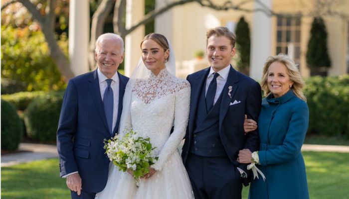 Naomi Biden, the granddaughter of US President Joe Biden and first lady Jill Biden, was married on Saturday.— Twitter