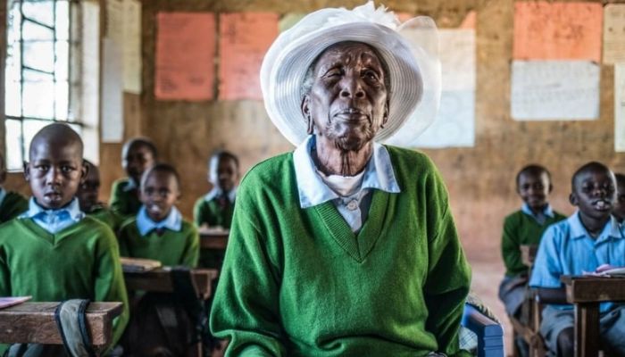 Priscilla Sitienei is believed to be the worlds oldest primary school student.— Twitter
