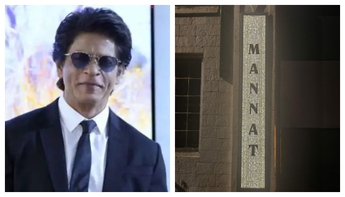 Shah Rukh Khans old nameplate had Mannat written on it with gold