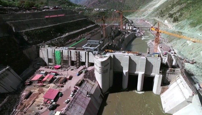 An image of the 969 MW Neelum-Jhelum hydropower project captured via a drone camera in 2016. — YouTube