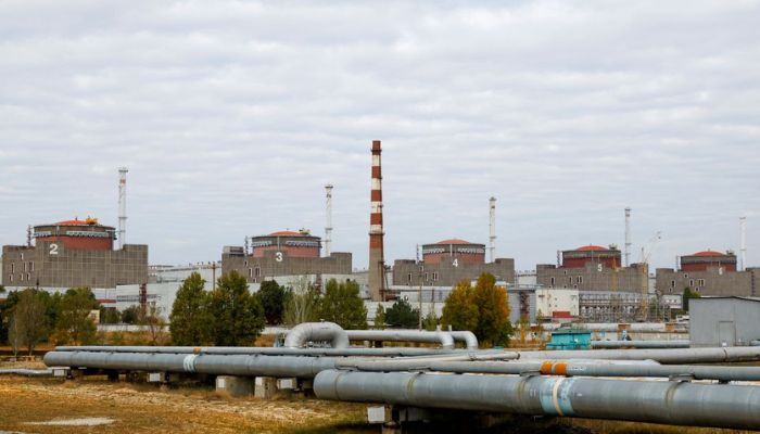 A view shows the Zaporizhzhia Nuclear Power Plant in the course of Russia-Ukraine conflict outside Enerhodar in the Zaporizhzhia region, Russian-controlled Ukraine, October 14, 2022.— Reuters