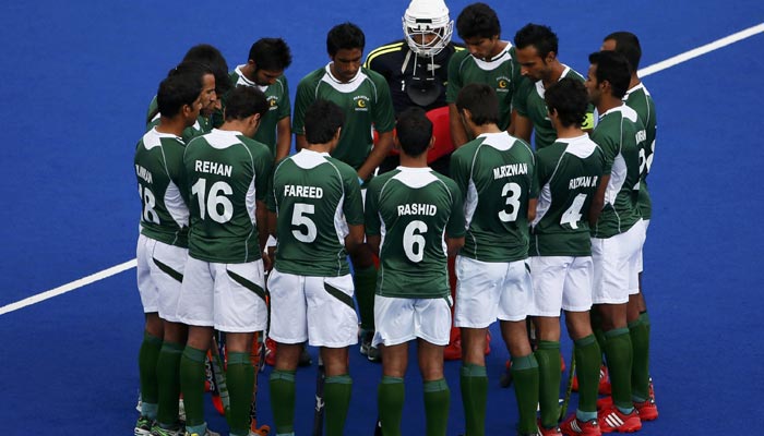 A Reuters file image of Pakistans hockey team.