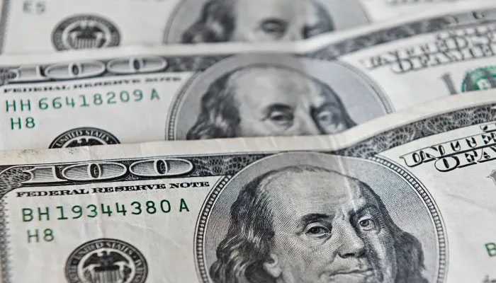 A representational image of $100 dollar banknotes. — AFP/File
