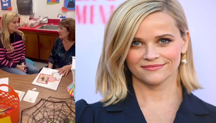 Reese Witherspoon turns nostalgic as she meets her kindergarten teacher: Video