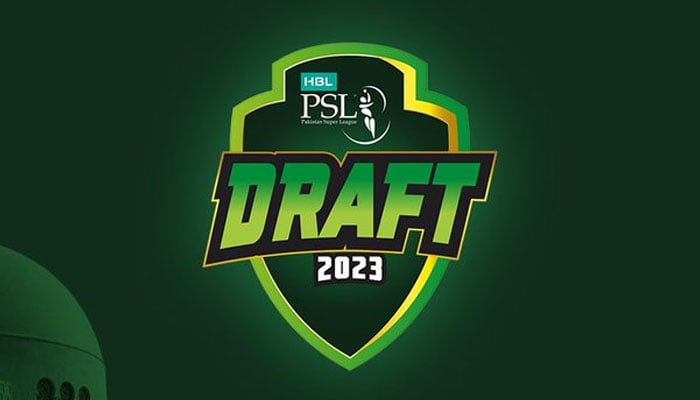 The logo of the Pakistan Super League Draft 2023. — Twitter/File