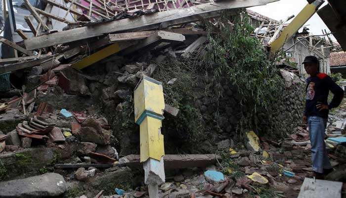 A damaged house is pictured after an earthquake in Cianjur, West Java province, Indonesia, November 22, 2022. — Reuters